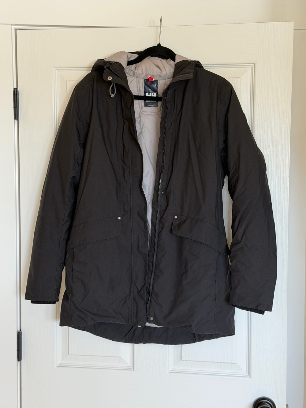 Helly Hansen Black Women's Hooded Winter Parka Jacket